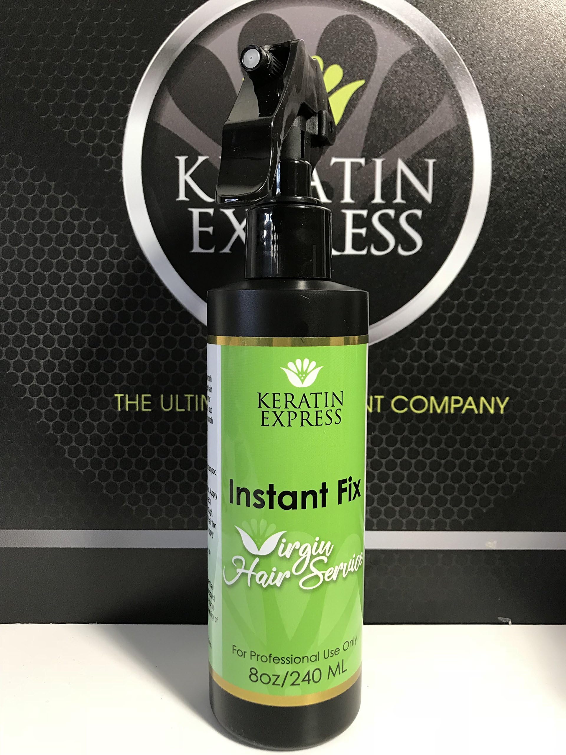 Keratin Express Instant Fix Hair Professional Treatment Repair Hair, 8 fl oz Do Not Use it on Pregnant Women Children and Nursing. This product contains Formaldehyde