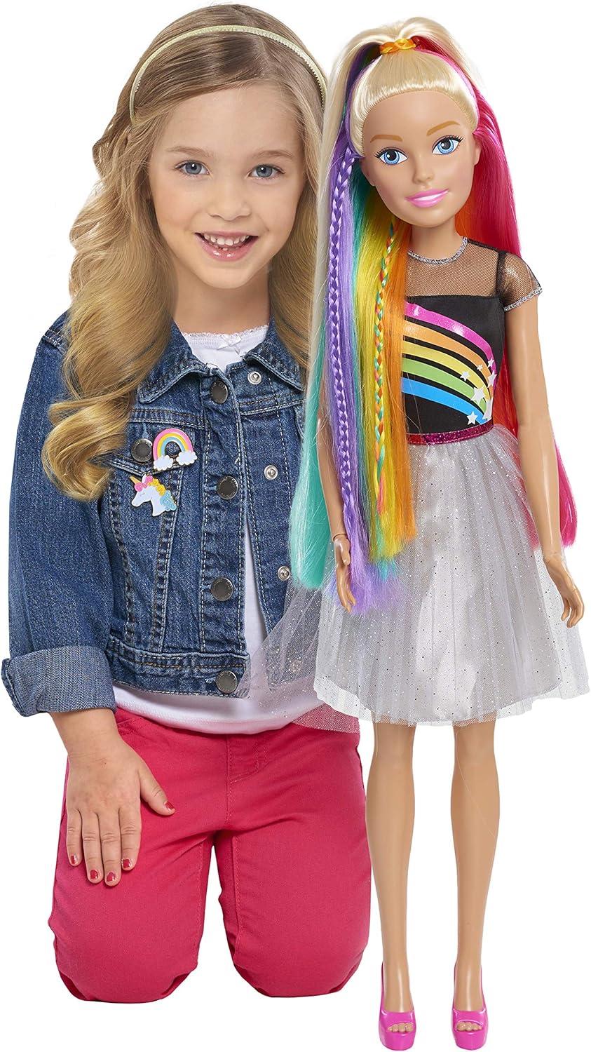 Barbie Puppe Blond Ca 70 Cm Gross Inkl Burste Amazon De Spielzeug