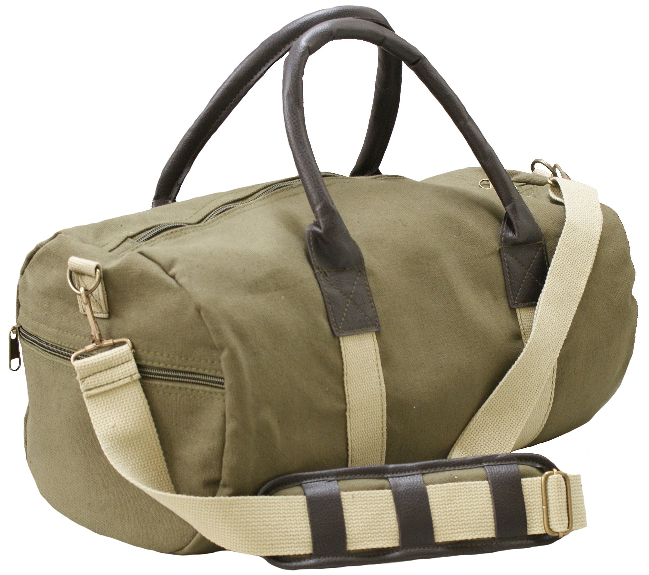 leatherette duffle on wheels