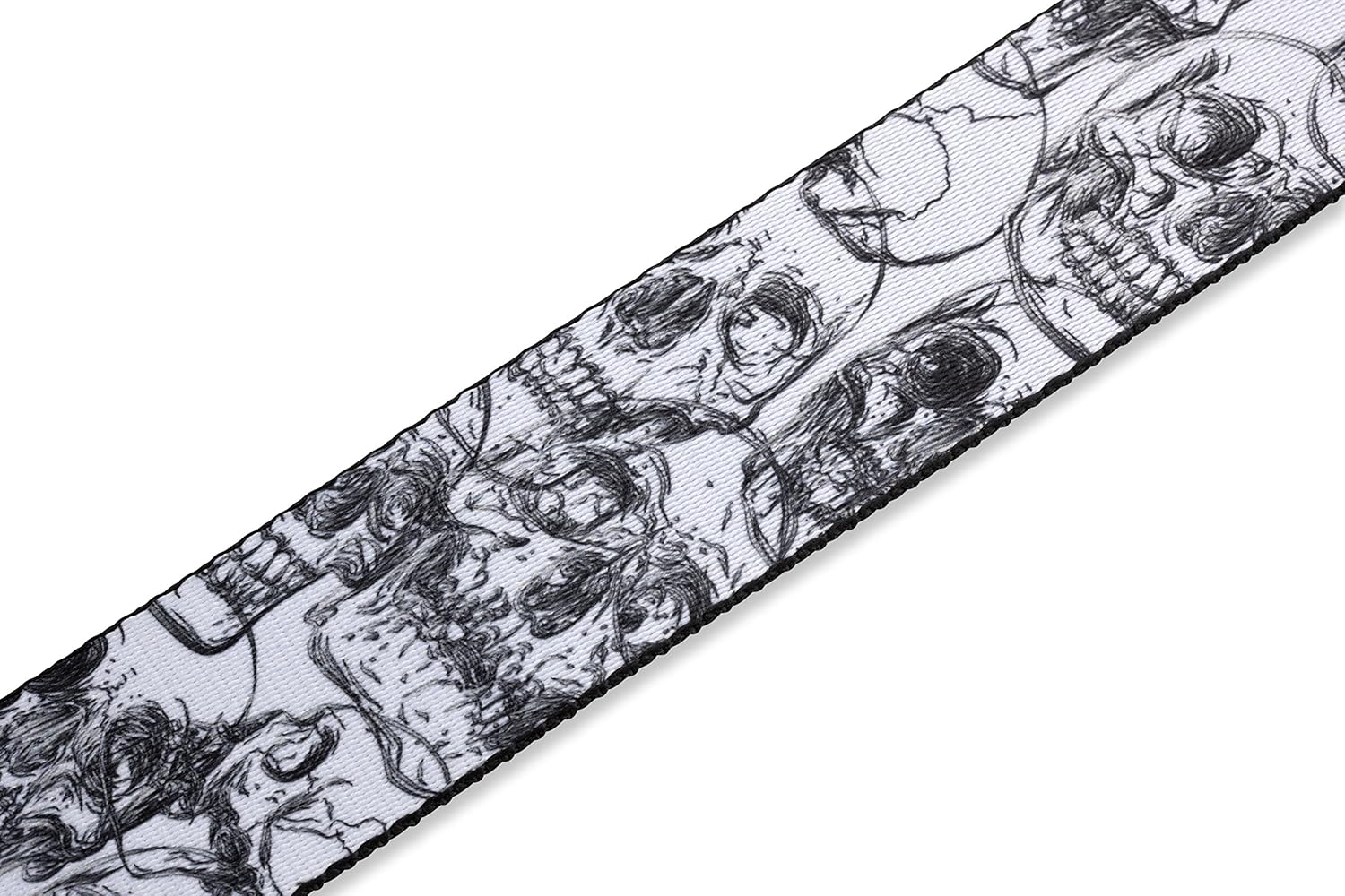 Levy's MPD2-048 2 inch Sublimation Polyester Strap -Black And White Skulls, Blackandwhiteskulls - Image 3