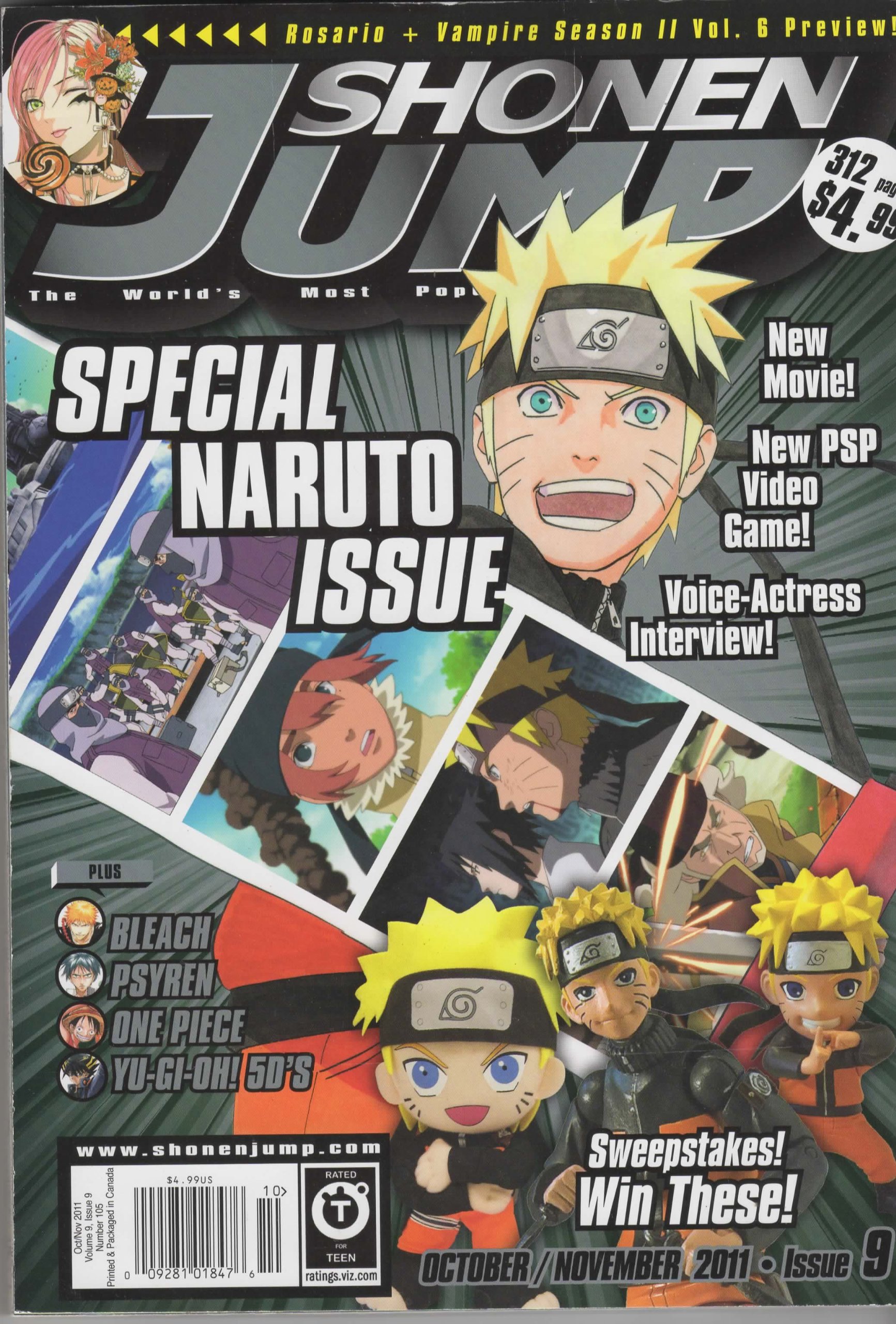 Shonen Jump 105 Oct Nov 11 Volume 9 Issue 9 Enos Joel Editor Amazon Com Books