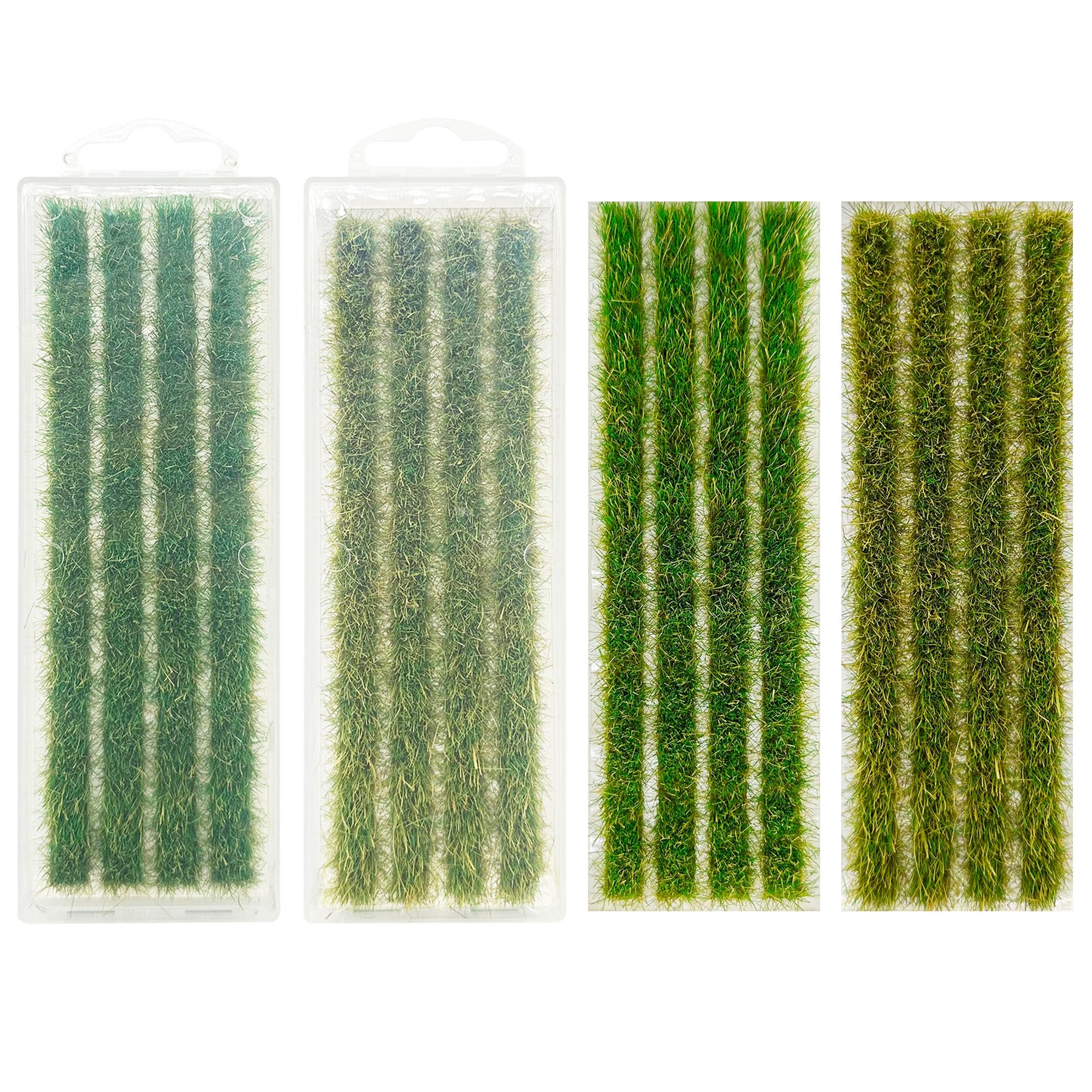 Woohome 2 Boxes Static Rice Field Grass Model Rice Field Scene Railway Artificial Grass for DIY Model Railroad Scenery Artificial Grass Miniature War Gaming