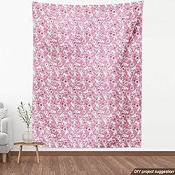Ambesonne Anime Fabric by The Yard, Funny Kawaii