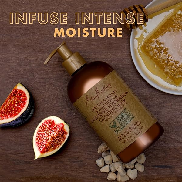 SHEAMOISTURE CONDITIONER INTENSIVE HYDRATION FOR DRY, DAMAGED HAIR MANUKA HONEY AND MAFURA OIL TO NOURISH AND SOFTEN HAIR 13 OZ