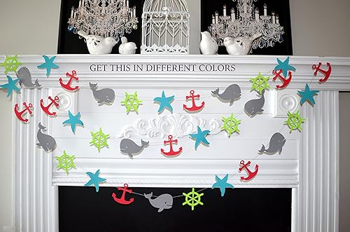 Amazon Com Whale Ship Wheel Anchor Starfish Baby Shower
