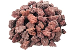 VENETIAN PRINCESS KAYSO INC Lava Rocks - Decorative Landscaping Rocks or Gas Fire Pits Rocks, 3/4" (.75") (10 Lbs, Red Lava Rock)