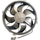 SPAL 30103202 12" Puller Fan 12 Volt High Output Curved Blade 1870 cfm VA01-AP90/VLL-66A