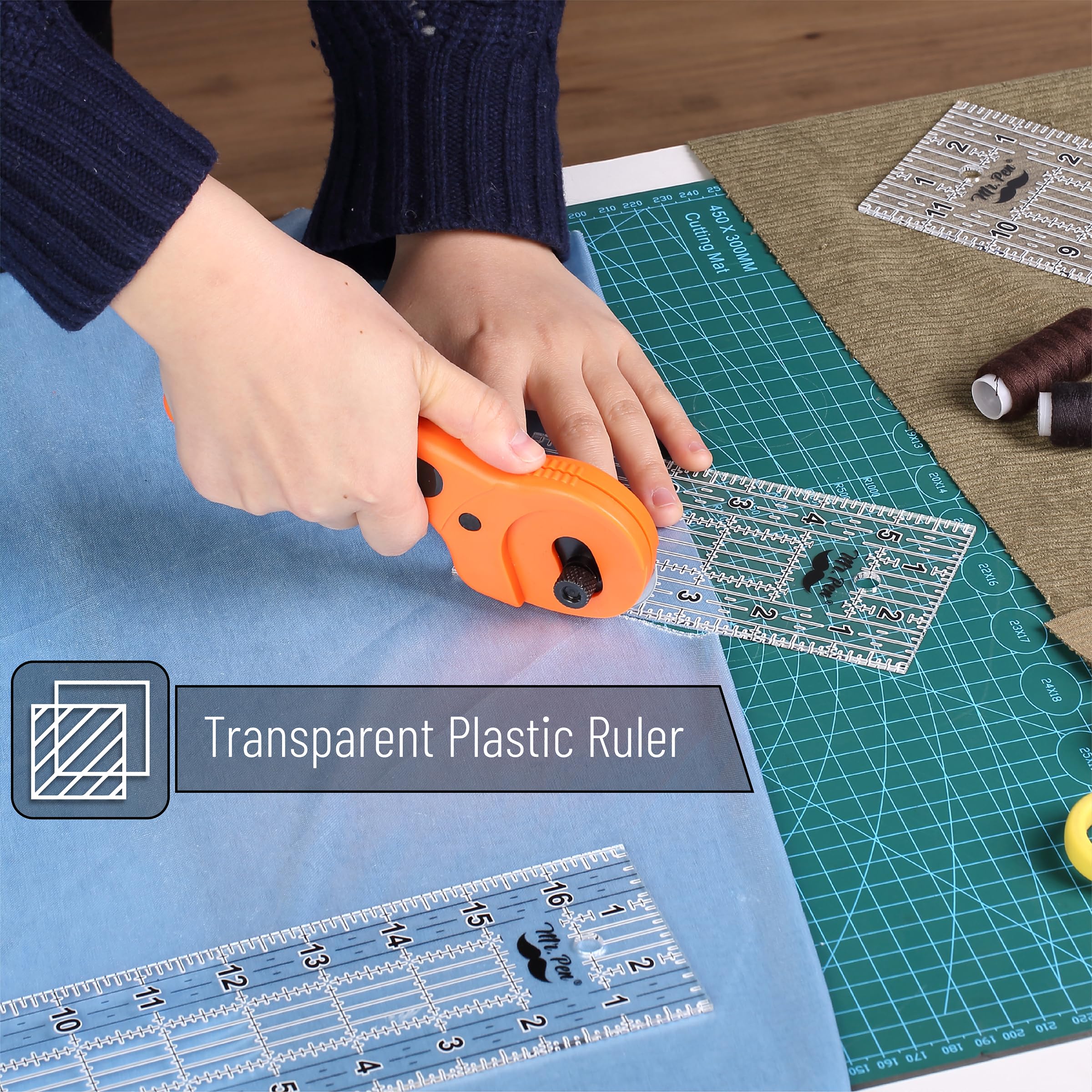 Mr. Pen- Sewing Ruler, 3 Pack, 6