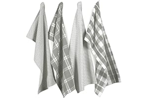 LANE LINEN 100% Cotton Kitchen Dish Cloths, Ultra Soft Absorbent Quick Drying Dish Towels, Multiweave Wash Cloths Dish Towel 