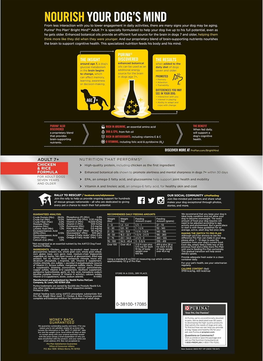 purina pro plan bright mind chicken and rice