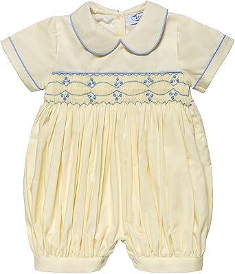 boys smocked romper