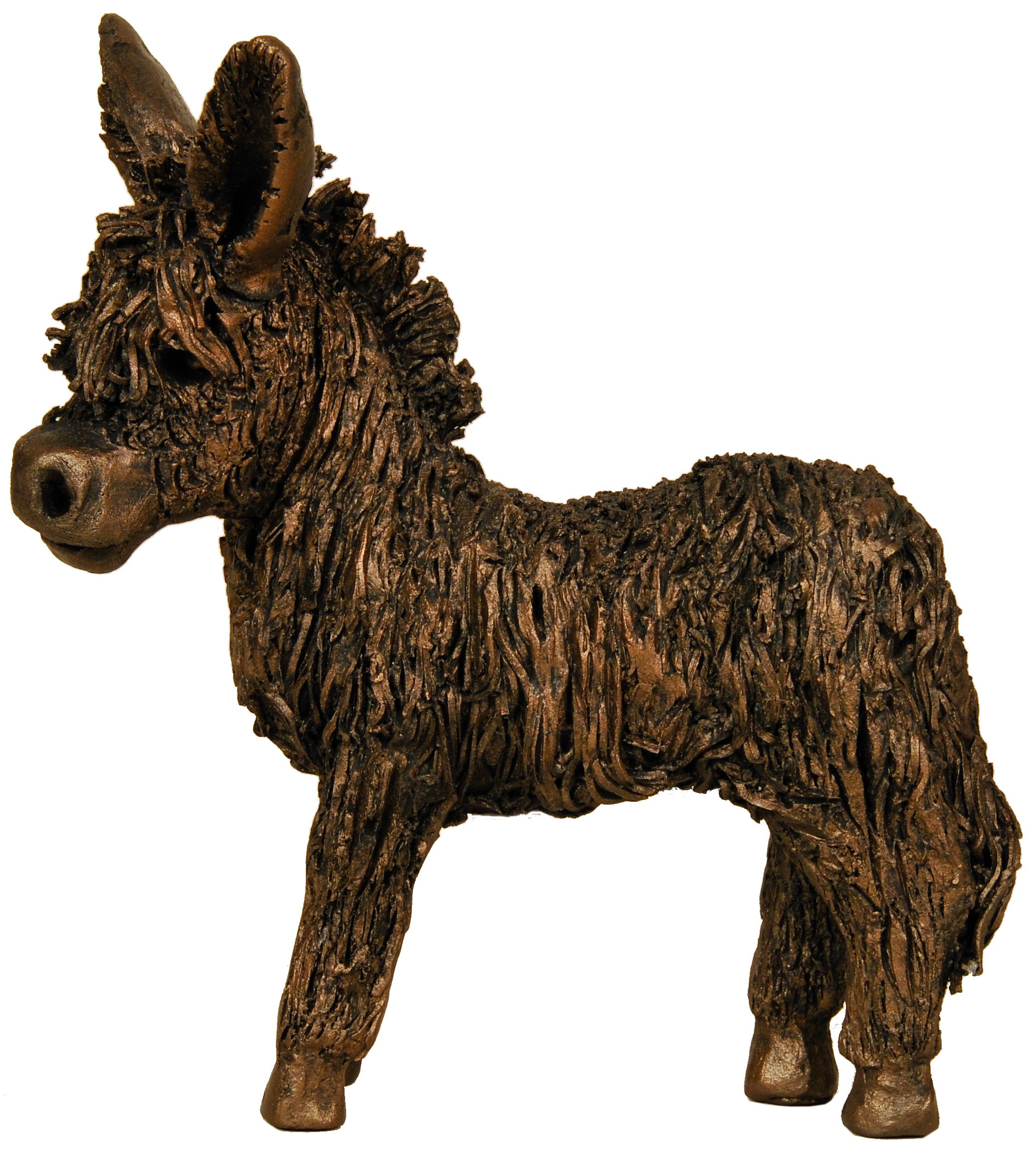 New Sculpture Donkey Foal Standing - cold cast bronze sculpture from Frith by Veronica Ballan …