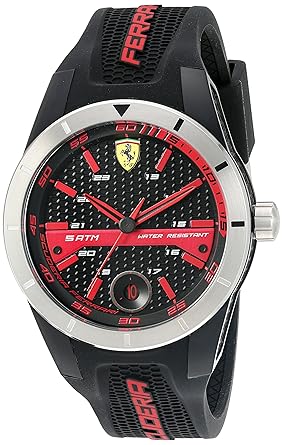 Amazoncom Ferrari 830253 Red Rev T Quartz Resin And Silicone