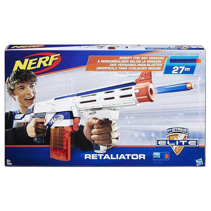 Hasbro Nerf 98696EU4 - N-Strike Elite Retaliator Spielzeugblaster in verschiendenen Farbausführungen