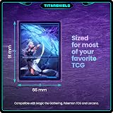 TitanShield Standard Card Sleeves 150ct Clear Matte Trading Board Game MTG view 3