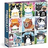 Mudpuppy - Bookish Cats 500 Piece Jigsaw Puzzle | Illustrated by Angie Rozelaar, Literary, For Adults, Family, and Kids, Recycled Paper, No Dust, Finished Size 20" x 20"