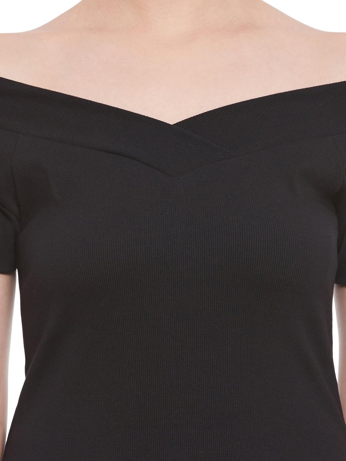 miss chase womens black off shoulder top