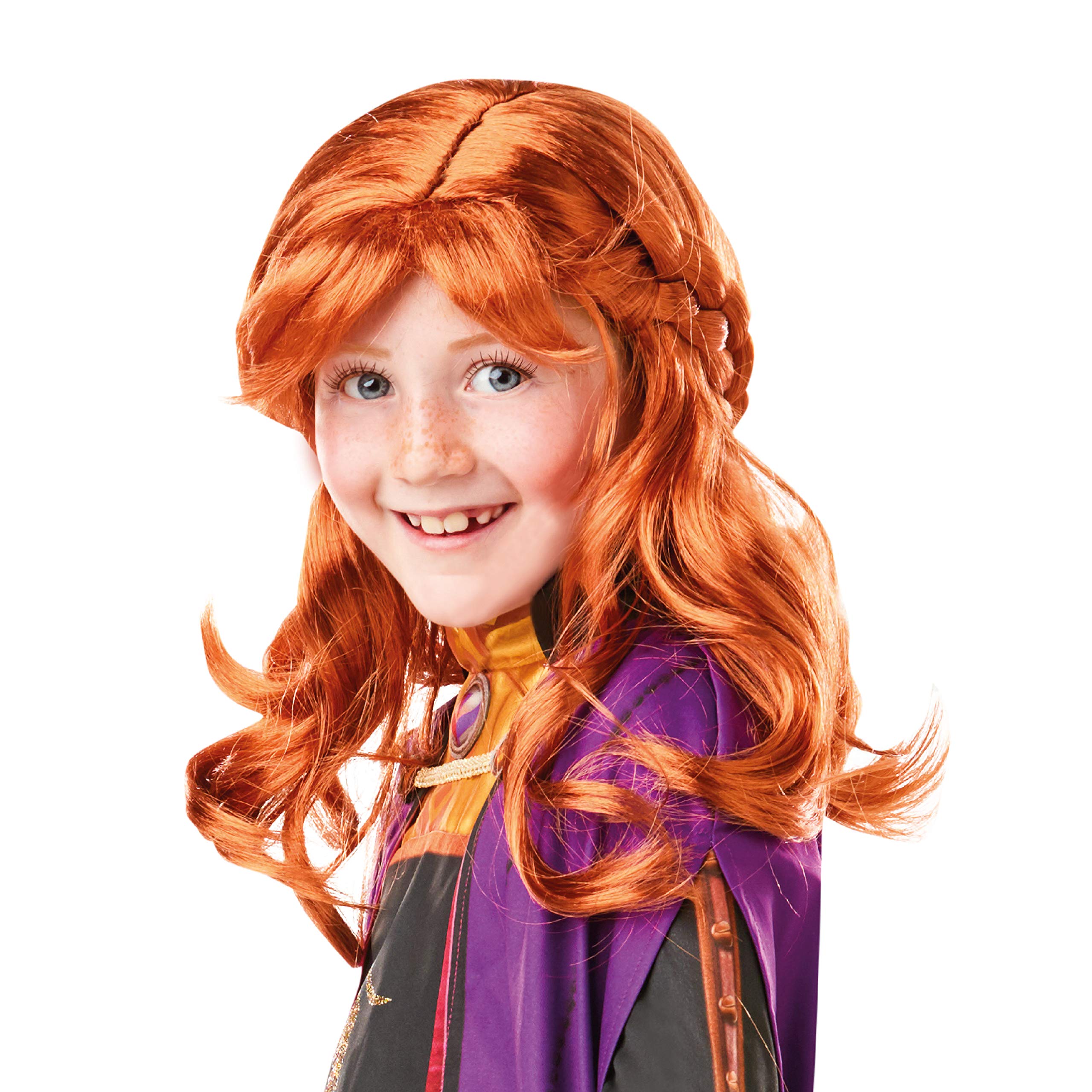 Rubie's Official Disney Frozen 2, Anna Wig, Childs Fancy Dress Accessory, One Size