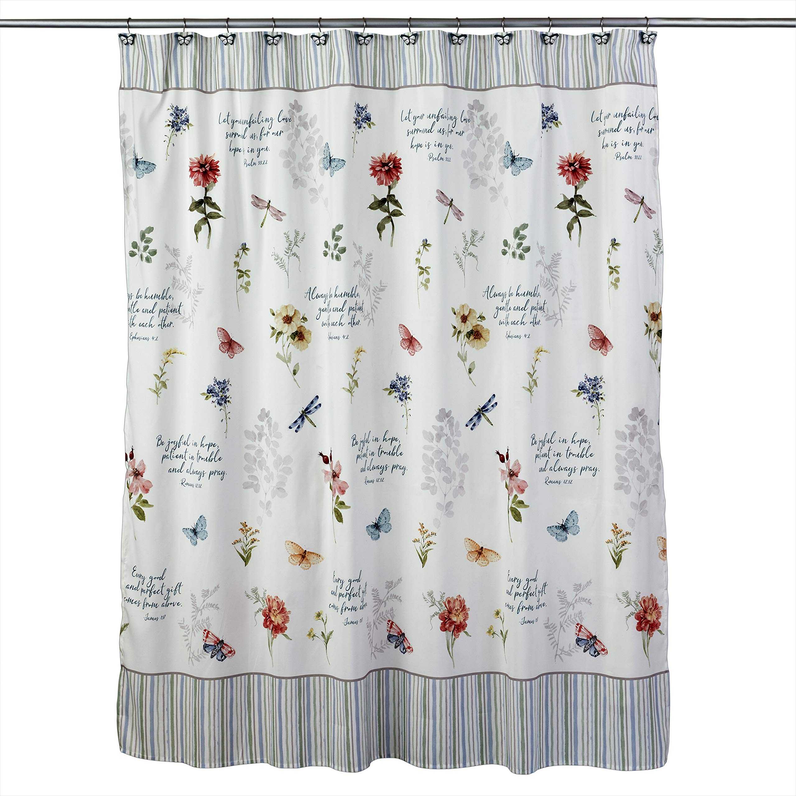 SKL Home by Saturday Knight Ltd. Inspirational Meadow Shower Curtain, Multi
