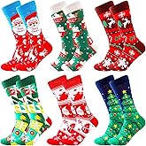 BISOUSOX Dress Socks for Men 9-12 Mens Funny Fun Colorful Crazy Funky Crew Socks Novelty Happy Cotton