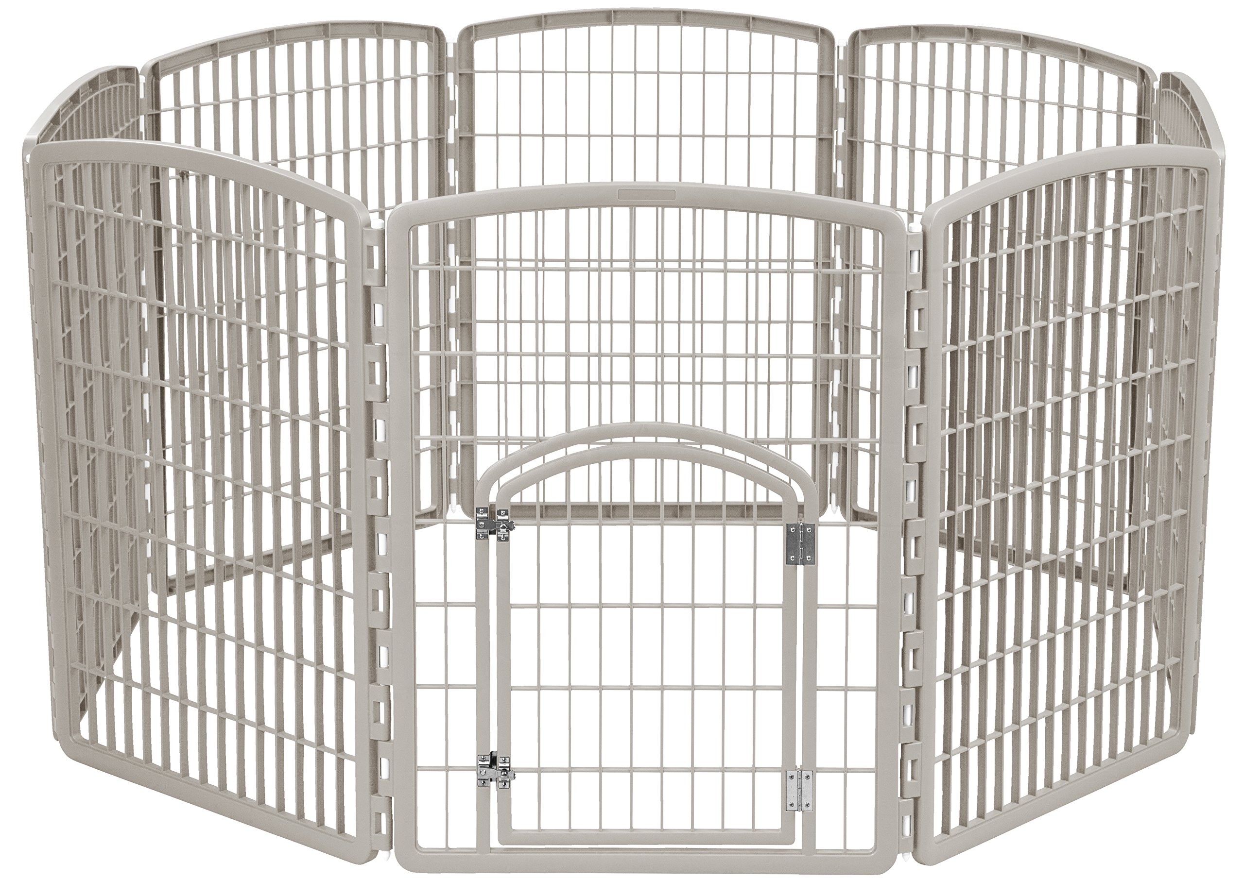 IRIS Exercise Panel Pet Playpen with Door - 34 Inch