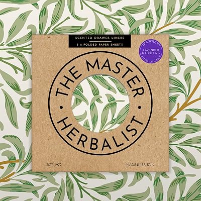 The Master Herbalist Lavender & Neem Oil Drawer Liners 5 Sheet Gift Pack