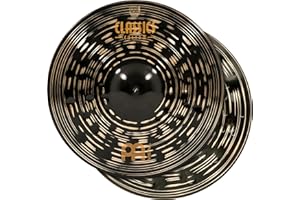 MEINL CYMBALS Meinl 15" Hihat (Hi Hat) Cymbal Pair - Classics Custom Dark - Made in Germany, 2-YEAR WARRANTY (CC15DAH)