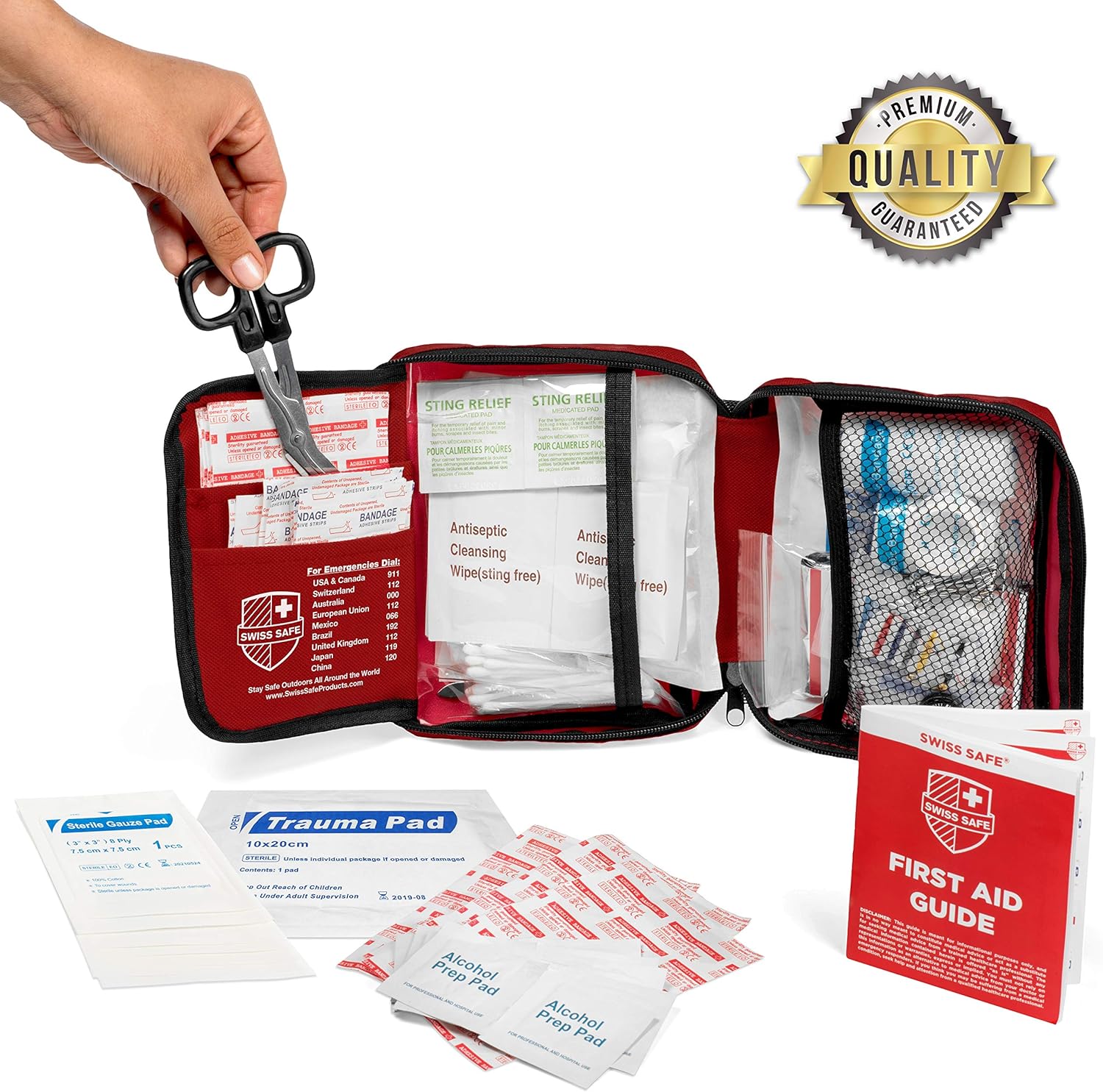 200-Piece Professional First Aid Kit for Home, Car or Work : Plus Emergency Medical Supplies for Camping, Hunting, Outdoor Hiking Survival: Home Improvement