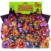 Halloween Chocolate Mix 2 lb Bag, Assorted Foil Wrapped Milk Chocolate | Individually Foil-Wrapped Milk Chocolate &ndash; Skulls, Bats, Ghosts &amp; Pumpkins &ndash; For Candy Bowls, Trick-or-Treat &amp; Party Favors