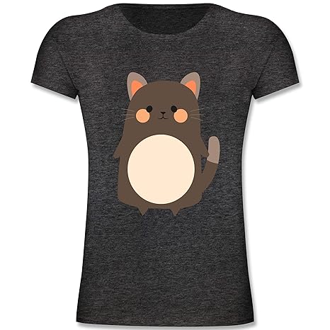Karneval & Fasching Kinder - Fasching Kostüm Katze - Mädchen Kinder T-Shirt