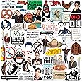 Seinfeld 2nd Variety 50ct Vinyl Large Deluxe Stickers Variety Pack - Laptop, Water Bottle, Scrapbooking, Tablet, Skateboard, Indoor/Outdoor