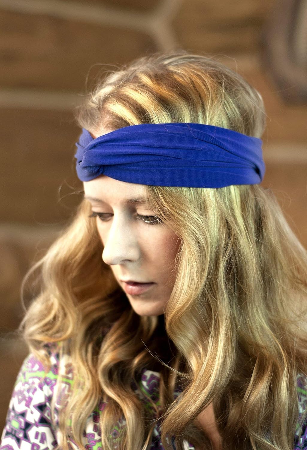 Amazon Com Fabric Twist Headband Turband Royal Blue Handmade