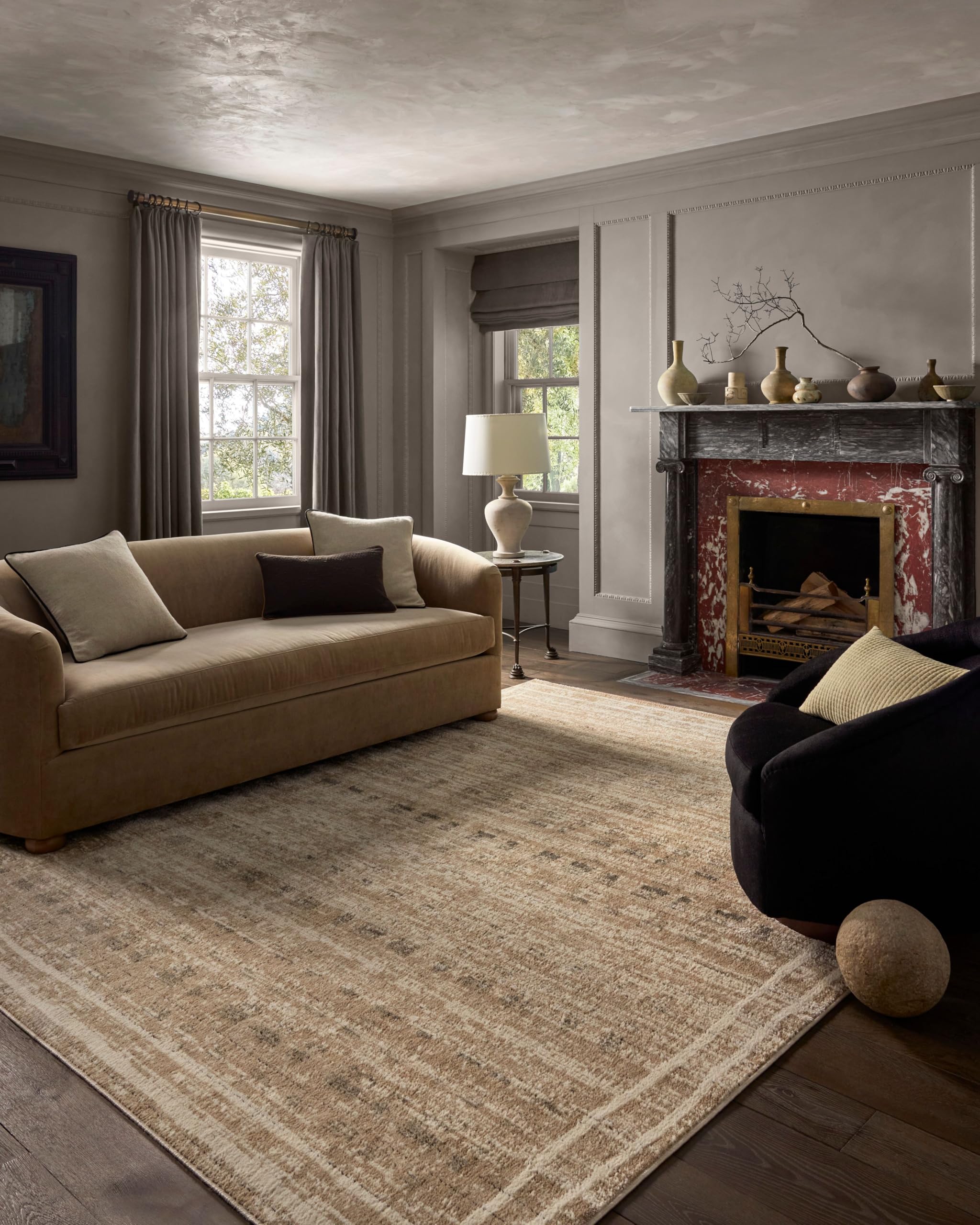 Photo 1 of **MINOR DIRT FROM TRANSPORT **Loloi Jeremiah Brent Bleecker Collection BLE-07 Khaki/Natural 7'-10" x 10' Area Rug