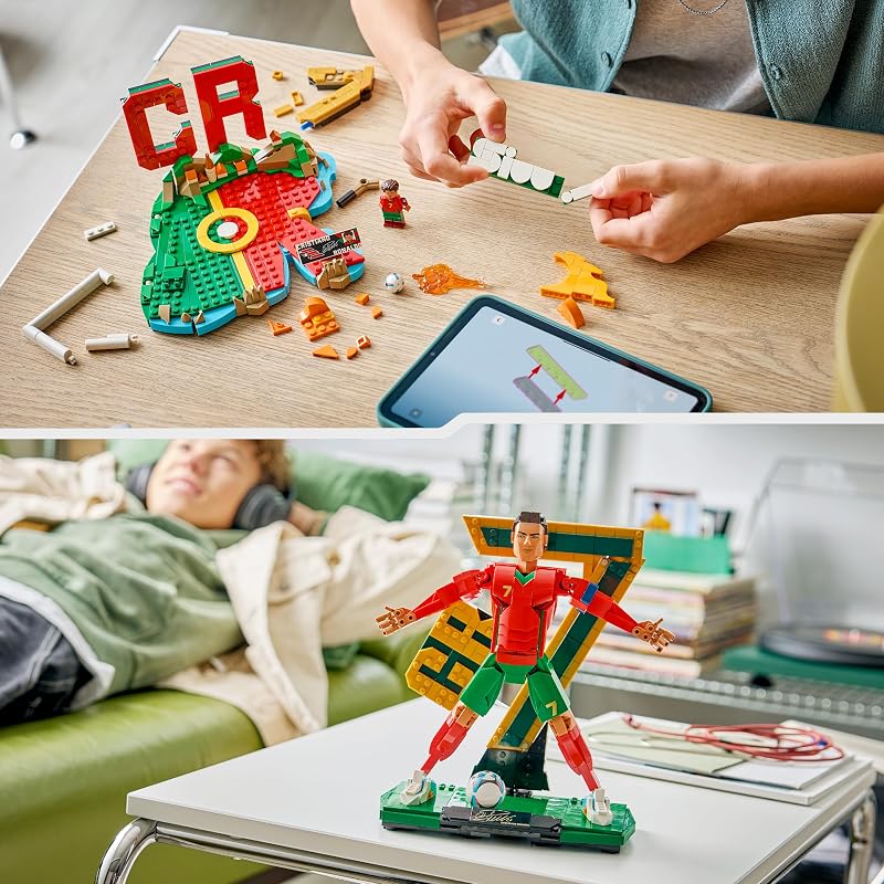 Editions Cristiano Ronaldo – Leggenda del Calcio Giocattolo - Kit Modellismo Action Figure 3D da Esposizione - Decorazione Cameretta -Regalo per Bambini e Bambine da 12 Anni e Fan Adulti - 43016 — foto 6 di 8
