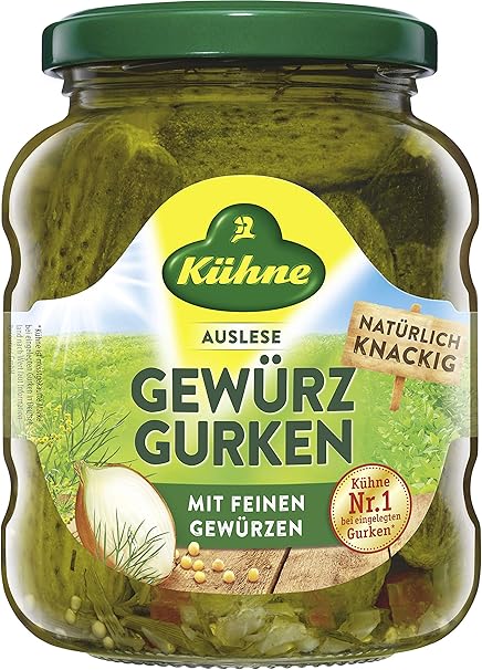 Amazon キューネ Kuhne ガーキンス 370ml Kuhne キューネ 野菜の缶詰 瓶詰 通販