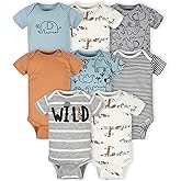 Gerber baby-boys 8-pack Short Sleeve Onesies Bodysuits