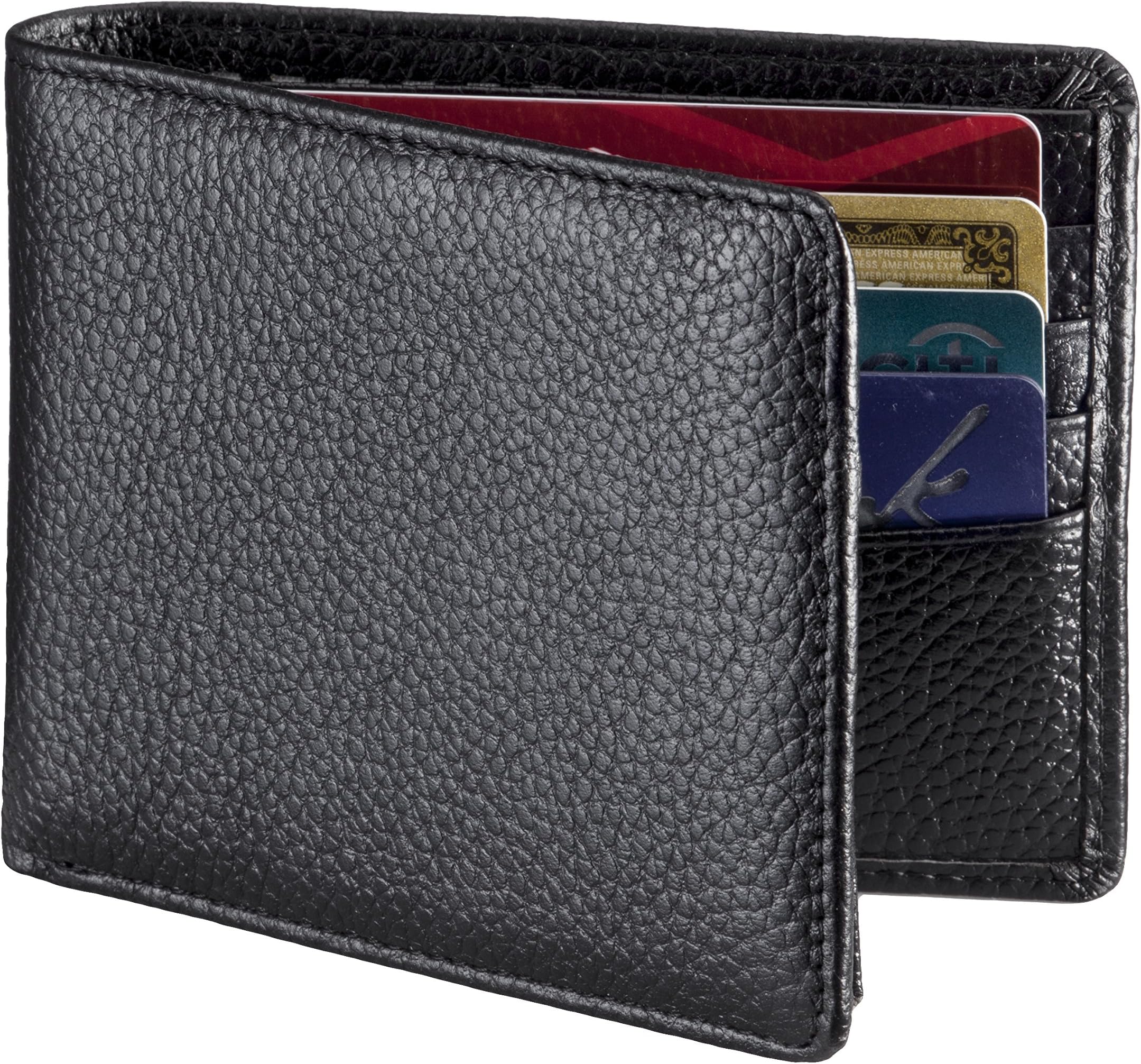 RFID Blocking Wallet, Secure & Stylish Genuine Leather Wallets for Men - Extra Capacity Multi Card Travel Bifold Sleek and Stylish Gift, Made with Genuine Leather, RFID Wallet.