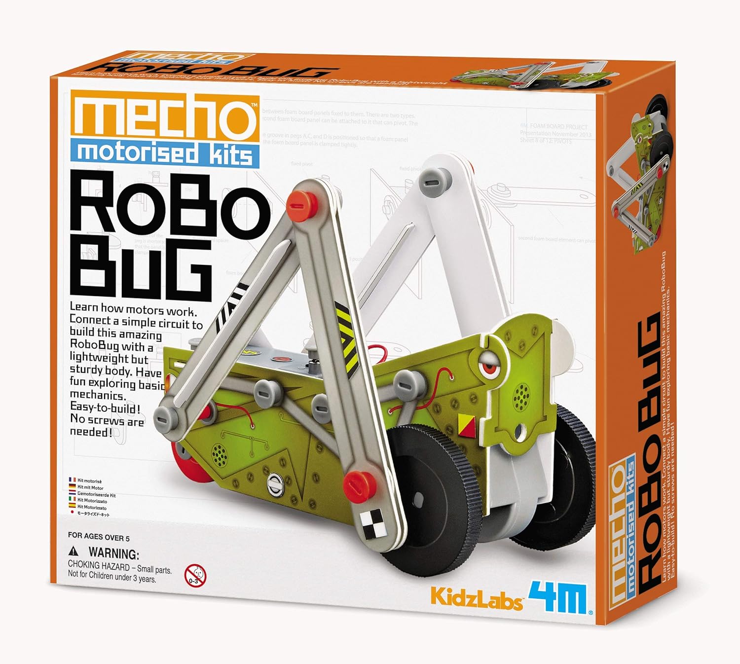 4M Mechno Motorised Kit Robo Bug, Medium