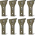 Brick Hook Clips (4 Pack) – Installed Require More Than 1/8” Brick Wall Cement Gap., Fits 2-1/4 to 2-2/5 Inch Bricks Outdoor Brick Hangers Wall Clips for Hanging (Bronze, 8 Pack)