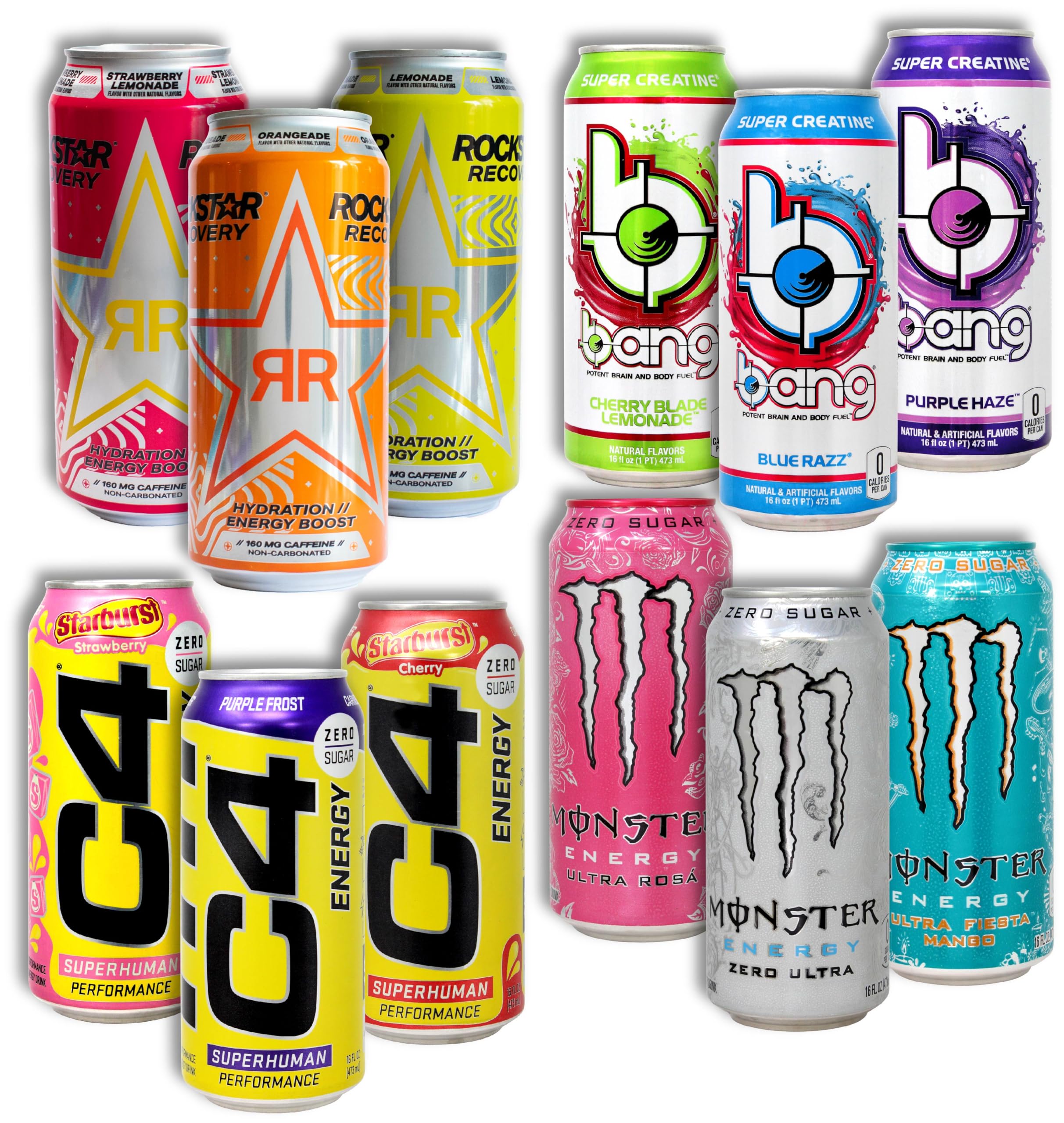 Mua Assortment 12 Pack Variety Sampler of C4 Energy Drink, Bang