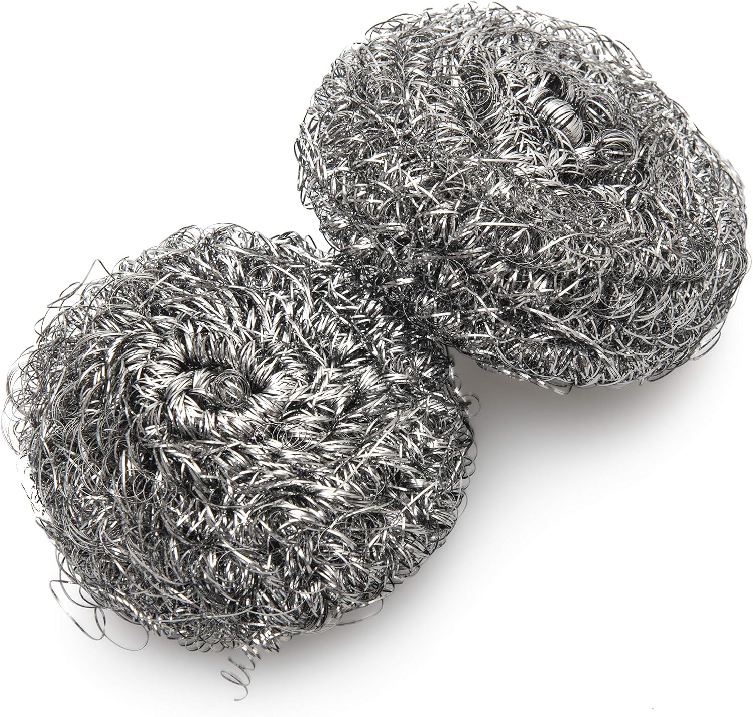 SILVERIO Cast Iron Skillet Cleaner - Heavy Duty Stainless Steel 7” x 7” Chainmail Scrubber - Cleans Pre-Seasoned Pots, Pans, Dutch Ovens, Griddles - Complete with 2 Scouring Sponges: Health & Personal Care