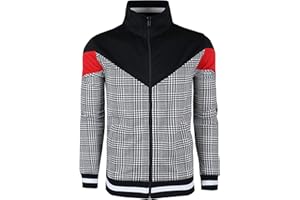 SCREENSHOT-TRACK JACKET Mens Urban Hip Hop Premium Track Jacket - Slim Fit Side Taping Sportswear Urbanwear Streetwear Top