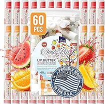 CHAP-LIP Lip Balm Lip Butter with Fruit Flavors, Cocoa Butter