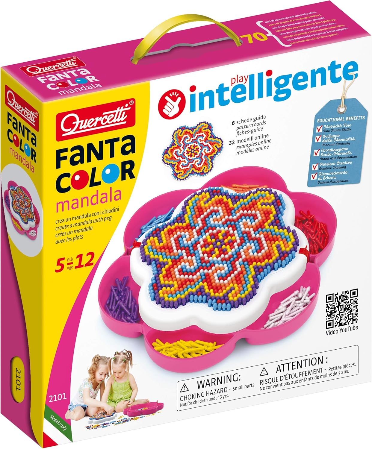 Quercetti Fantacolor Mandala Steckspiel Amazon De Spielzeug