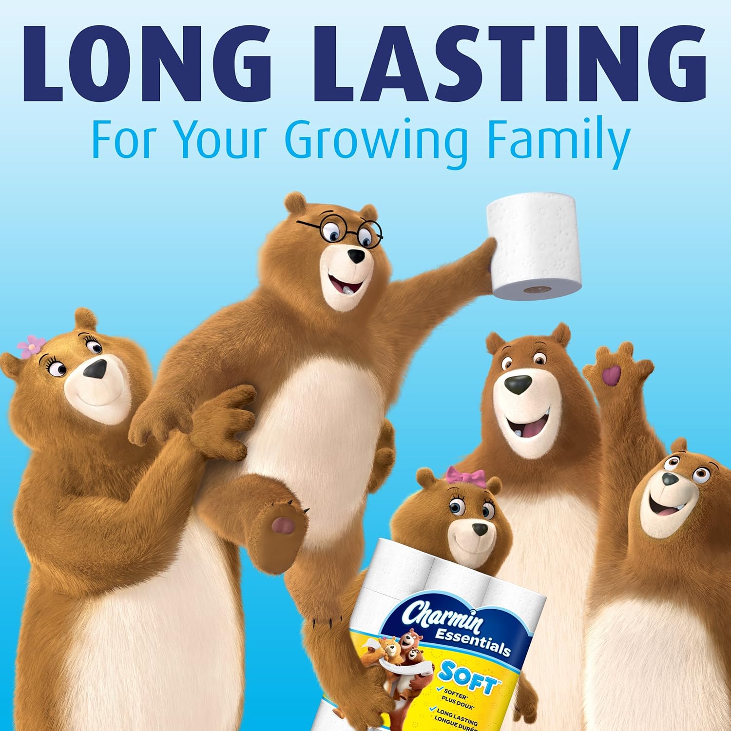 Charmin Essentials Soft Essentials 12 Double Rolls = 24 Regular Rolls: Health & Personal Care