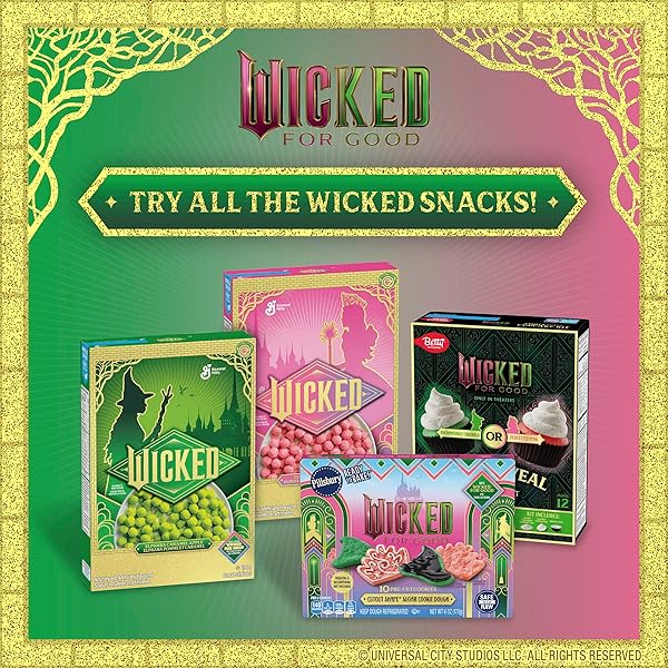 WICKED CEREAL, ELPHABA CARAMEL APPLE FLAVORED, FAMILY SIZE, 18.1 OZ