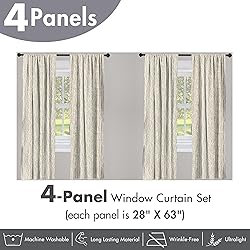 Ambesonne Birch Tree Window Curtains Pack of
