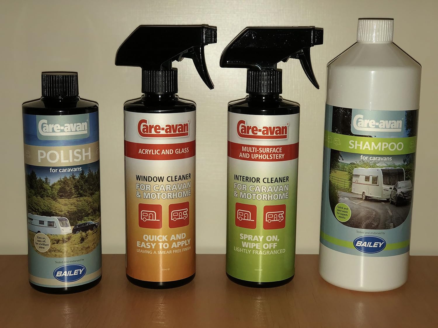 Careavan Caravan Cleaning Set (Shampoo,Polish,Acrylic Window & Multi