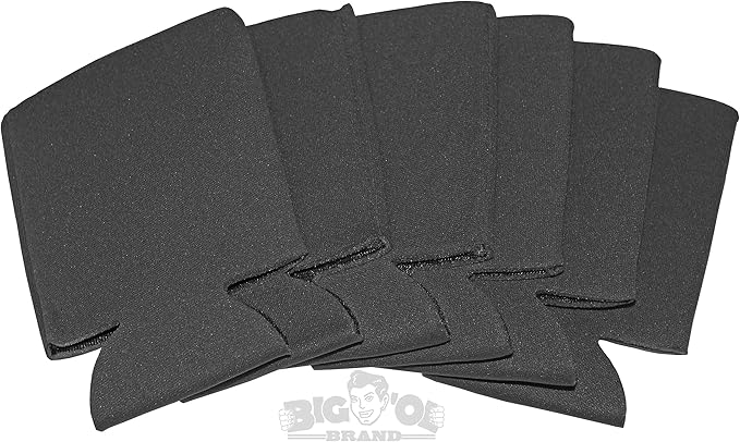 blank black koozies