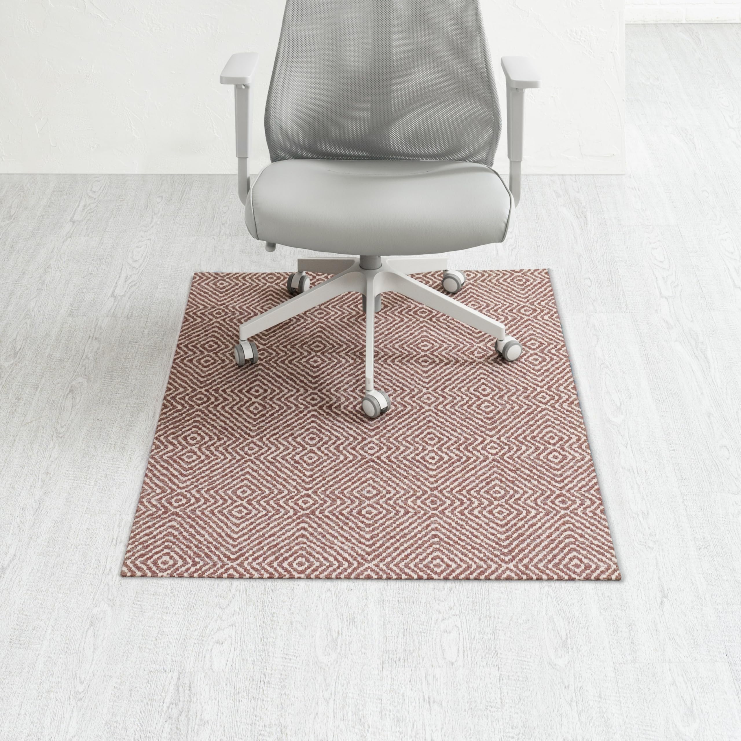 Anji Mountain Rug’d Office Chair Mat for Carpet & Hardwood Floor – Jacquard Woven Top, Anti-Slip Backing, Low Pile, Floor Protector Desk Chair Mat, Office Rugs for Rolling Chairs (40 x 54) Image